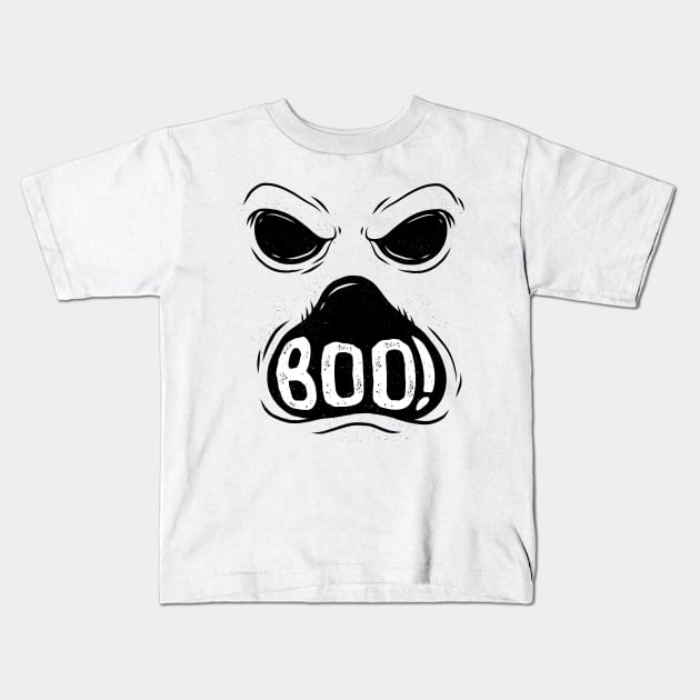 Ghost Boo Kids T-Shirt by LR_Collections